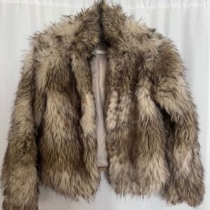 Faux fur jacket